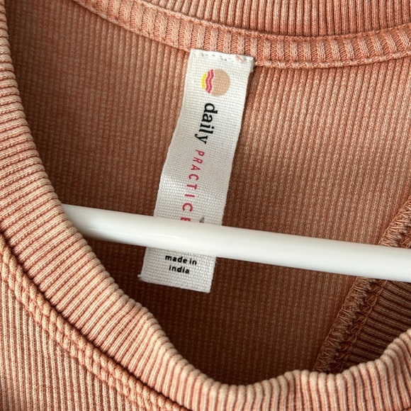 FP Daily Practice Peach Dress with Removable Crop Tee Bubble Hem - Picture 5 of 11